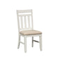 Summerville - Slat Back Side Chair - Soft White Wash / Wirebrushed Gray