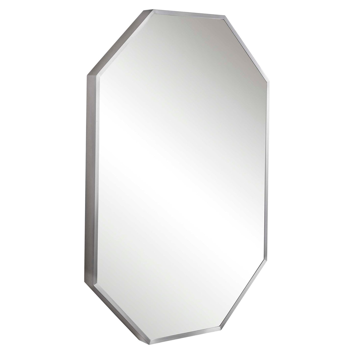 Stuartson - Octagon Vanity Mirror - Pearl Silver