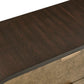 Byrams - 3 Drawer Oak Chest - Brown / Gold / Woodtone