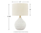 Wardmont - Ceramic Table Lamp  - White