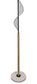 Spiral Radiance I Metal & Marble Floor Lamp - Matte Black / Soft Gold