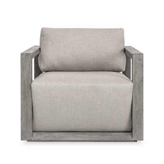 Remsen - Outdoor Lounge Chair - Weathered Gray / Dove