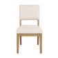 Millwork - Dining Chair (Set of 2) - White / Light Brown