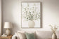 Soft Grove I Hand-Embellished Canvas In Frame - Sage / Ivory