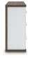 Kendanport - 3 Pc. - Dresser And 2 Nightstands - Brown / White