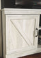 Bellaby - 63" TV Stand With Faux Firebrick Fireplace Insert - Whitewash