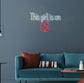 Neon This Girl Is On Fire - Dark Gray