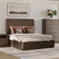 Athens - Queen Panel Bed - Dark Brown