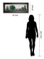 Panoramic Treeline I By Tim Otoole - Framed Print Wall Art - Dark Green