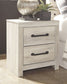 Cambeck - Two Drawer Night Stand - Whitewash