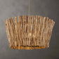 Rhea - 4 Light Wood Branch Chandelier - Woodtone