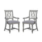 Plymouth - Upholstered Arm Dining Chair (Set of 2) - Gray
