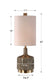 Darrin - Table Lamp - Gray