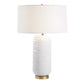 Iona - White Glaze Table Lamp - White