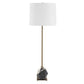 Rowland - Panda Marble Buffet Lamp - Black / Brass