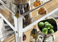 Chaseton - Bar Cart - Clear / Silver Finish