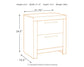 Derekson - Two Drawer Night Stand - Multi Gray