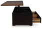 Wildenauer - Lift Top Cocktail Table - Brown / Black