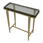 Preston - Rectangular Accent Table - Brass,Gold