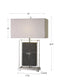 Sakana - Textured Table Lamp - Gray