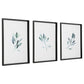 Simple Sage - Watercolor Prints (Set of 3) - White