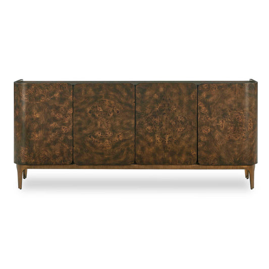 Melbourne - Mappa Burl 4 Door Cabinet - Woodtone