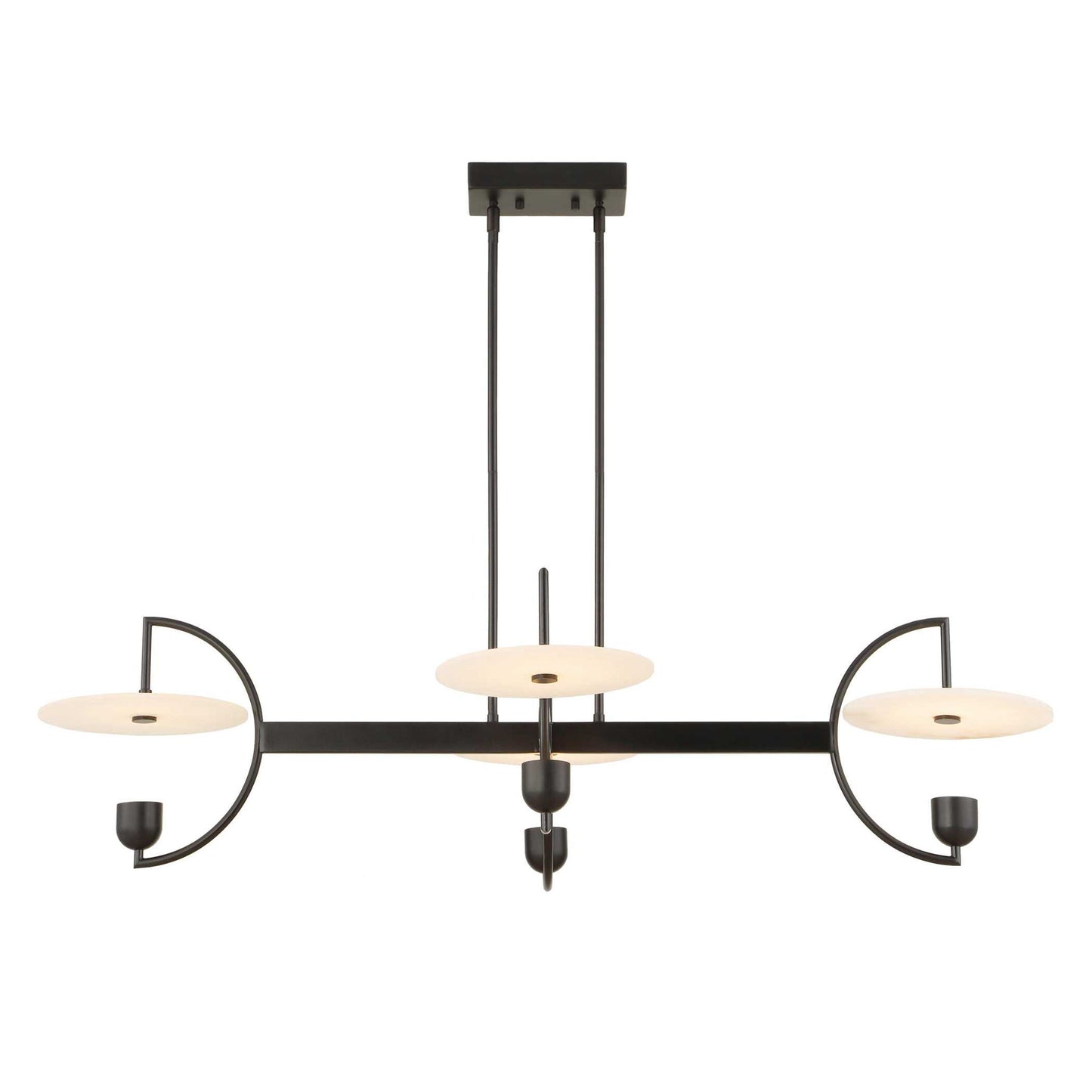 Kyoto - 4 Light Linear LED Chandelier - Black
