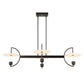 Kyoto - 4 Light Linear LED Chandelier - Black
