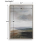 Lowlands - Framed Landscape Print - Black / Blue / Brown / Orange / White / Yellow