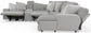 Abraxas - 6 Piece Reclining Sectional