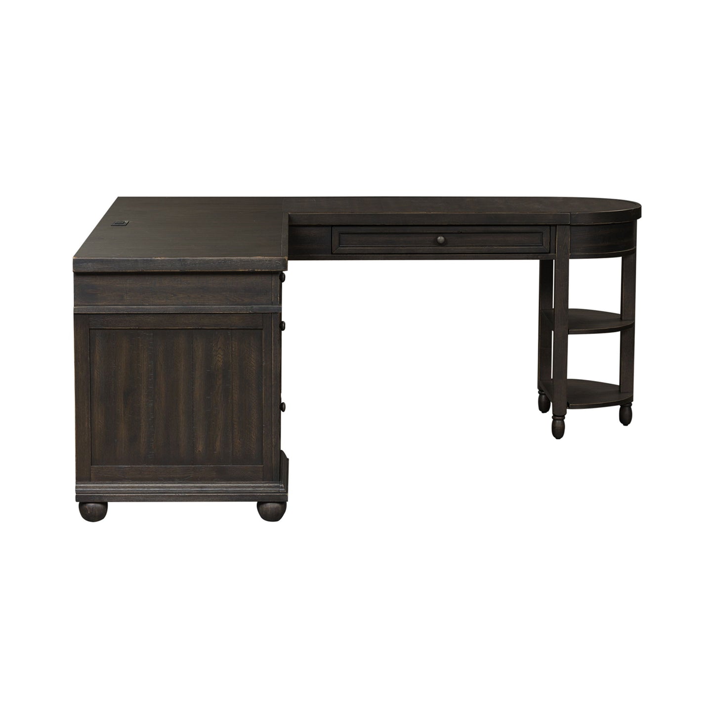 Harvest Home - L Shaped Desk - Black