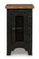 Valebeck - Chair Side End Table - Black / Brown
