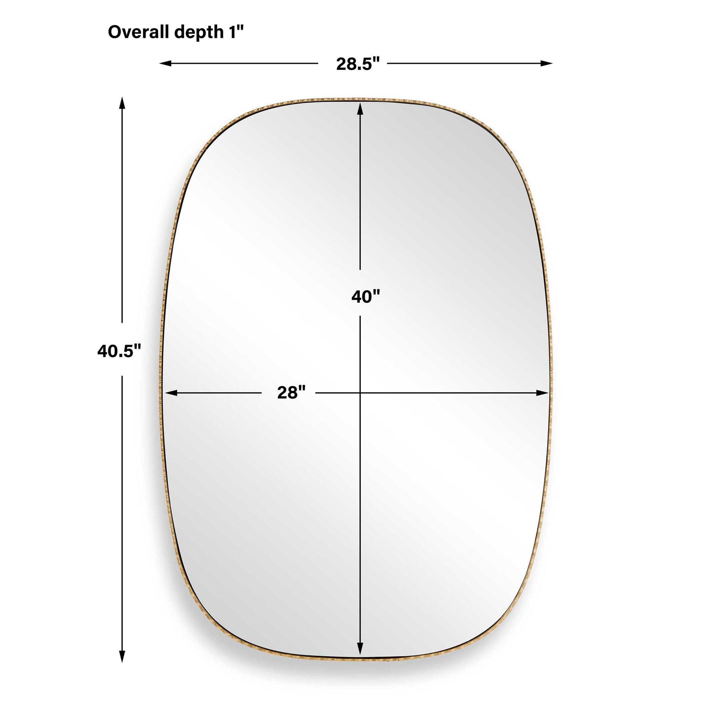 Nidia - Mirror - Antique Gold