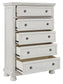 Robbinsdale - Five Drawer Chest - Antique White