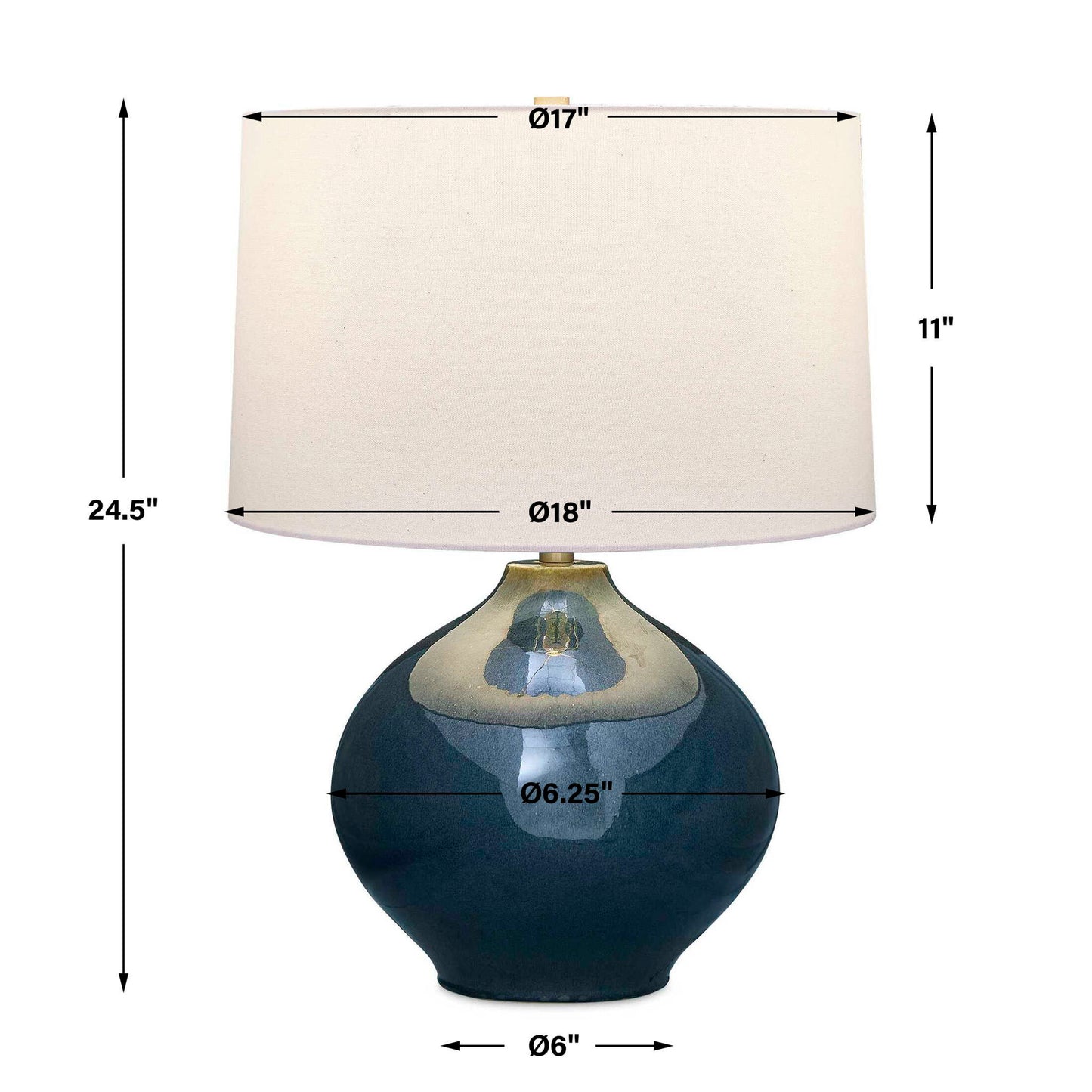 Corrine - Table Lamp - Deep Blue