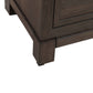 Modern Edge - Nightstand With Charging Station - Brown