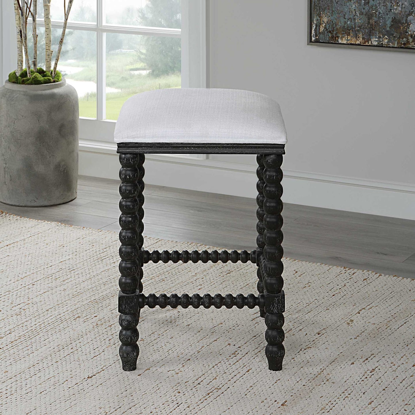 Pryce - Backless Counter Stool - Black