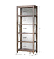 Delancey - Weathered Oak Etagere - Dark Brown