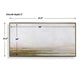 Hazy Lake - Framed Landscape Art - Gold / Gray / Green / Light Blue