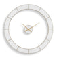 Ivory Halo - Minimalist Wall Clock - Gold / White