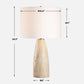 Maury - Travertine Table Lamp - Beige