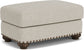 Patterson - Fabric Ottoman, Nailhead Trim