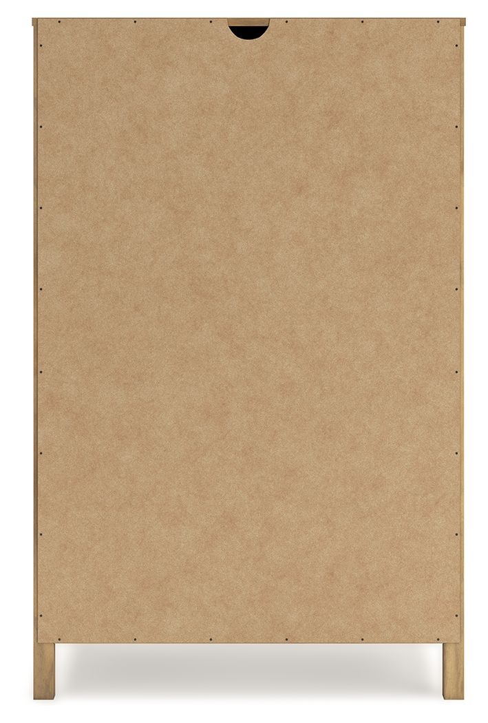 Bermacy - Five Drawer Chest - Light Brown