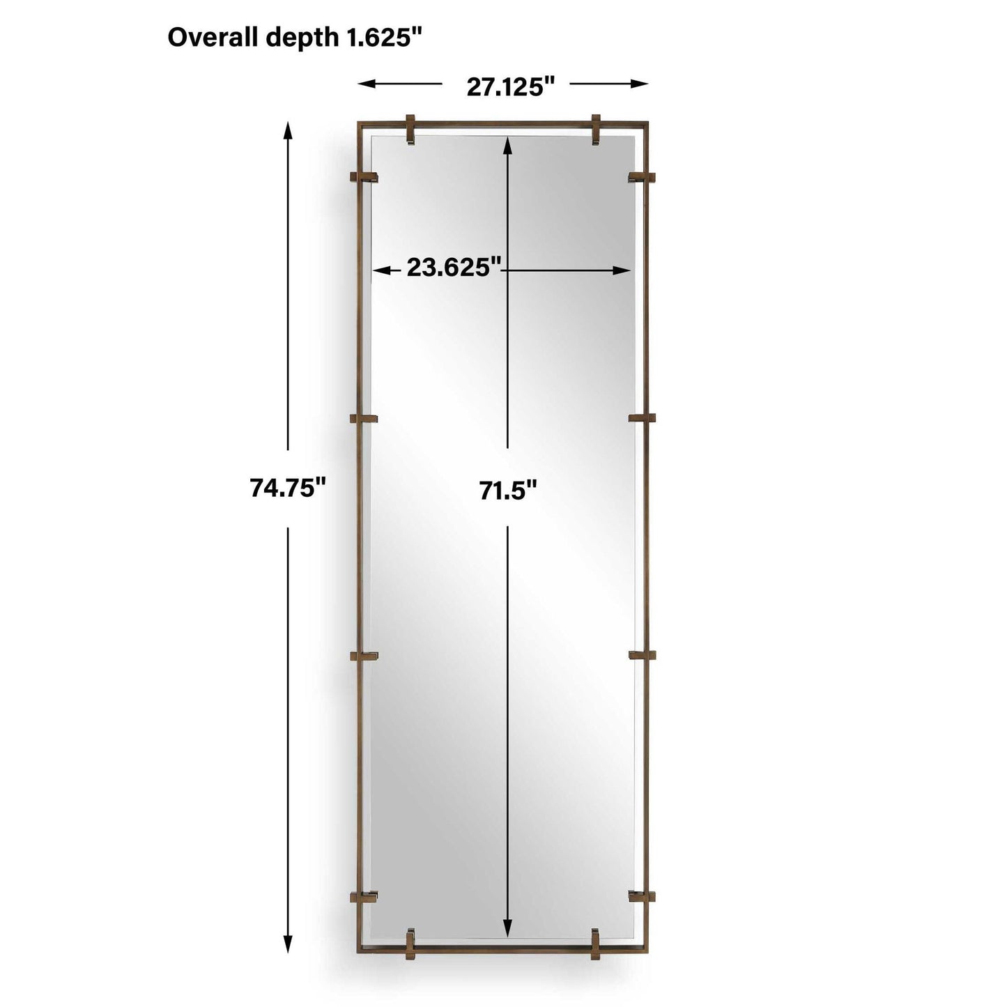 Hann - Full Length Mirror - Bronze