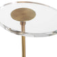 Kaufman - Crystal Accent Table - Black / Brass