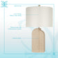 Sculpted Sandstone Ceramic Table Lamp (Set of 2) - Natural Rock