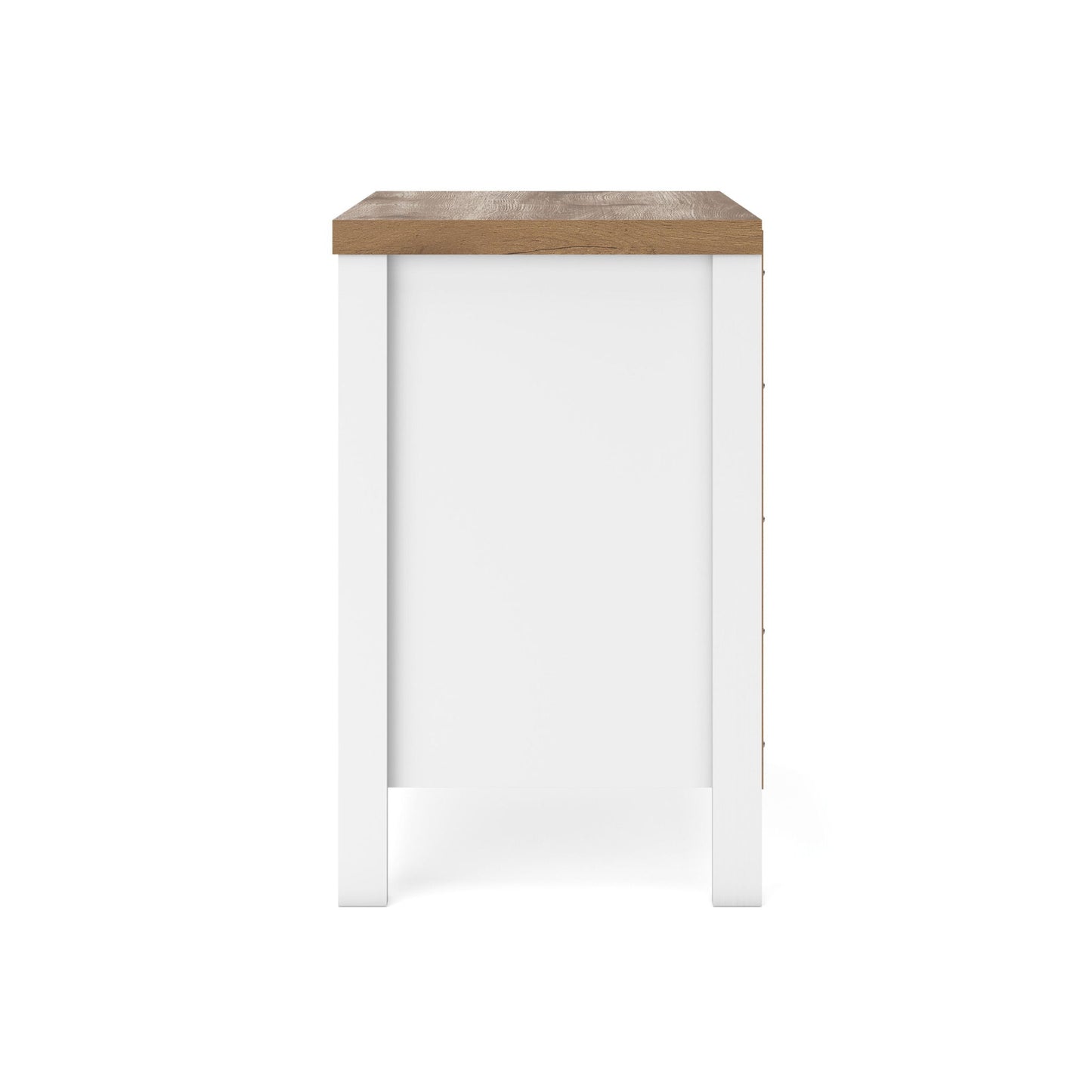 Kerisden - Two Drawer Night Stand - White / Brown