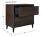 Abba - Herringbone Accent Chest - Dark Brown