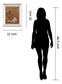 Maya By Saro - Mirror Framed Print Wall Art - Light Brown