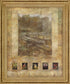 Tuscan Terrace Montage - 28" x 34" Framed Wall Art - Light Brown